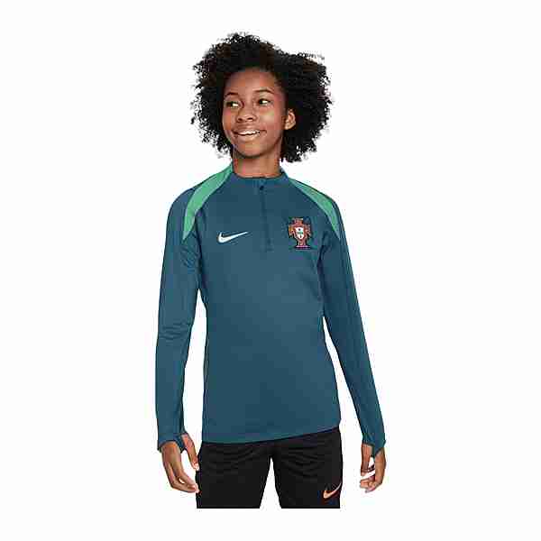 Nike Portugal Drill Top Kids EM 2024 Funktionssweatshirt Kinder gruen