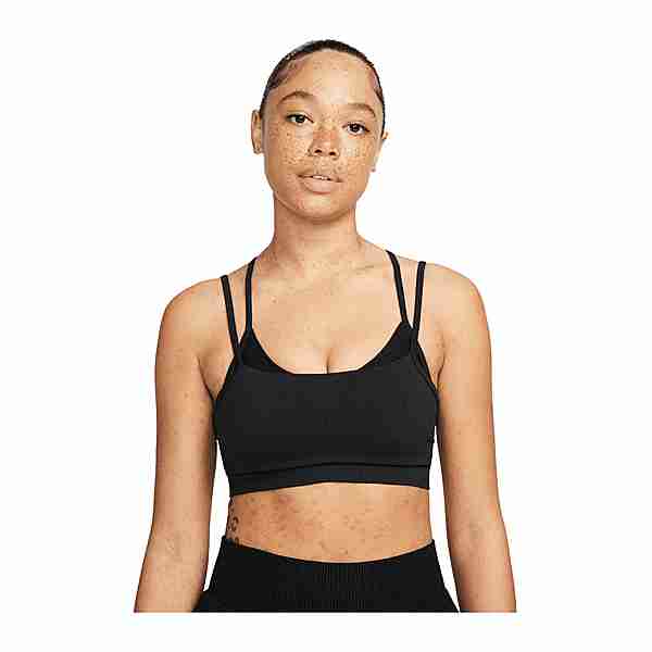 Nike Indy Yoga Sport-BH (ungepolstert) Damen Sport-BH Damen schwarzgrau