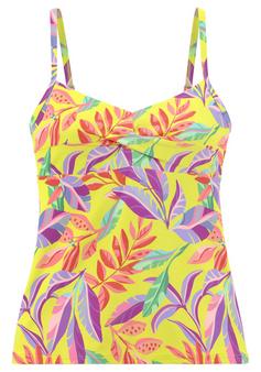 S.OLIVER Bügel-Tankini-Top Tankini Oberteil Damen gelb-bedruckt