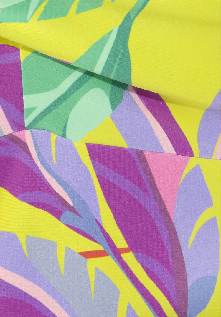 S.OLIVER S.OLIVER B&uuml;gel-Tankini-Top Bikini Oberteil Damen - gelb-bedruckt - 0 | SportScheck