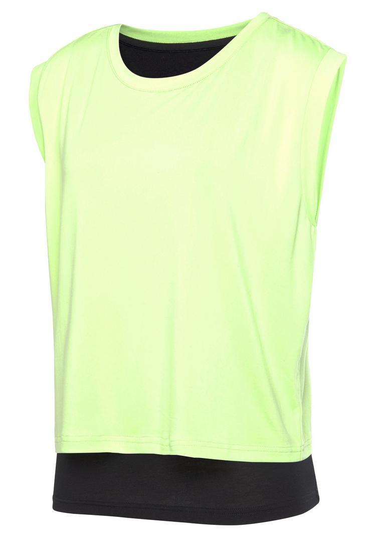 LASCANA Active LASCANA Active 2-in-1-Shirt 2-in-1 Shirt Damen - matcha - 1 | SportScheck