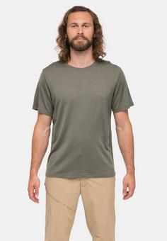 Rückansicht von Bergans of Norway Whenever T-Shirt Herren Green Mud
