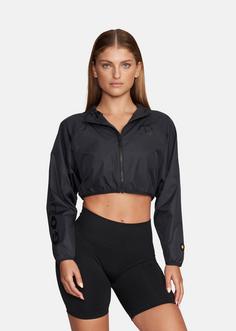 Rückansicht von Gold’s Gym  DANA Windbreaker Damen schwarz