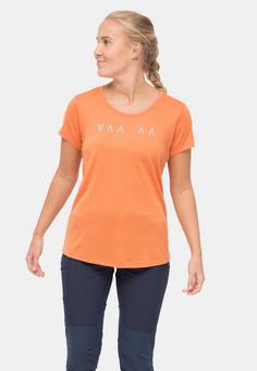 Rückansicht von Bergans of Norway Vaagaa Explore T-Shirt Damen Faded Orange/Husky Blue Missing G