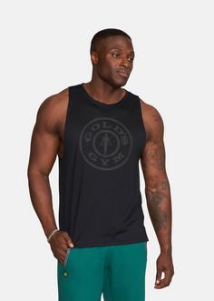 Rückansicht von Gold’s Gym  PIERCE Tanktop Herren schwarz