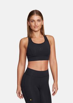 Rückansicht von Gold's Gym NADIA Sport-BH Damen schwarz