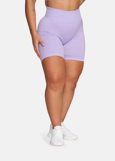 Rückansicht von Gold’s Gym  MICHELLE Funktionsshorts Damen digital lavender