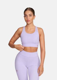 Rückansicht von Gold's Gym NADIA Sport-BH Damen digital lavender