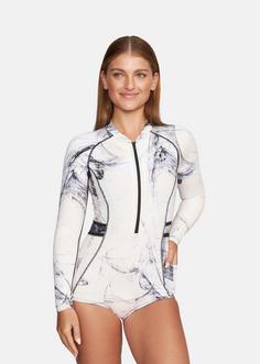 Rückansicht von Gold's Gym FAYE Bodysuit Damen mandrall abstract