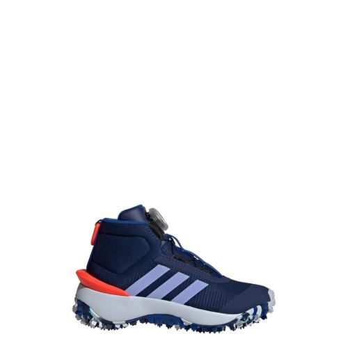 Rückansicht von adidas Fortatrail Kids Schuh Sneaker Kinder Dark Blue / Blue Spark / Solar Red