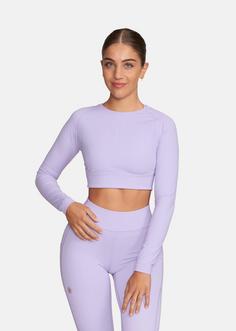 Rückansicht von Gold's Gym HELEN Croptop Damen digital lavender