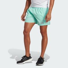 Rückansicht von adidas Own the Run Shorts Funktionsshorts Herren Easy Green / Reflective Silver