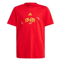 adidas UEFA EURO24™ Spanien T-Shirt Fanshirt Kinder Better Scarlet