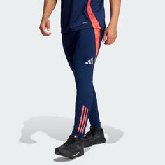 Rückansicht von adidas Manchester United Tiro 24 Trainingshose Trainingshose Herren Night Indigo / Bright Red