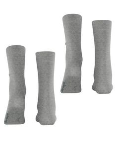 Rückansicht von Burlington Freizeitsocken Damen light grey (3401)