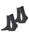 Burlington Everyday 2-Pack Socken Damen - anthra.mel (3081)