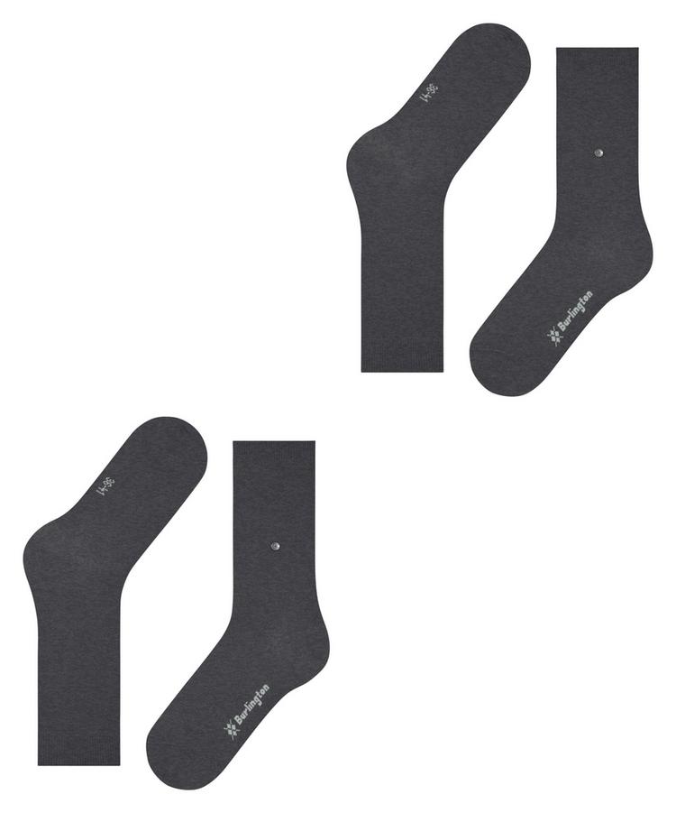 Burlington Burlington Everyday SO 2-Pack Socken Damen - anthra.mel (3081) - 2 | SportScheck