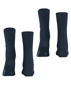 Rückansicht von Burlington Freizeitsocken Damen marine (6120)