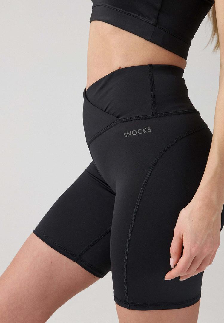 Snocks Snocks Radlerhose Damen V Cross Tights Damen - Schwarz - 3 | SportScheck