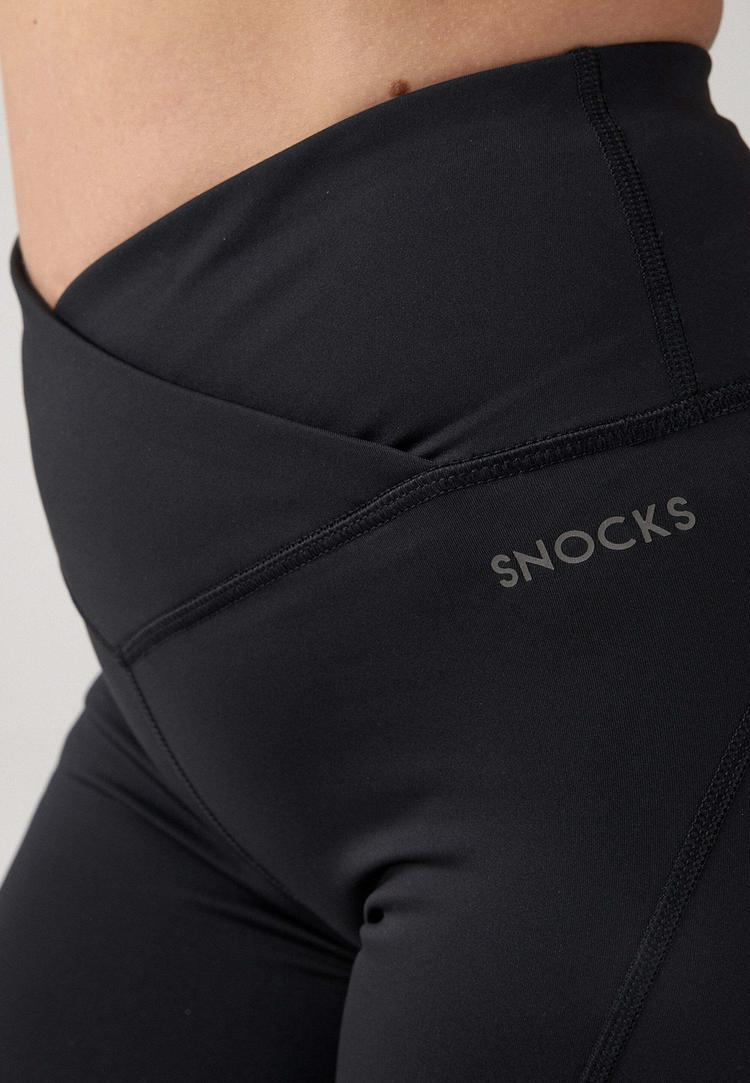 Snocks Snocks Radlerhose Damen V Cross Tights Damen - Schwarz - 4 | SportScheck