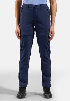 Rückansicht von Odlo Zipphose Damen medieval blue(21078)