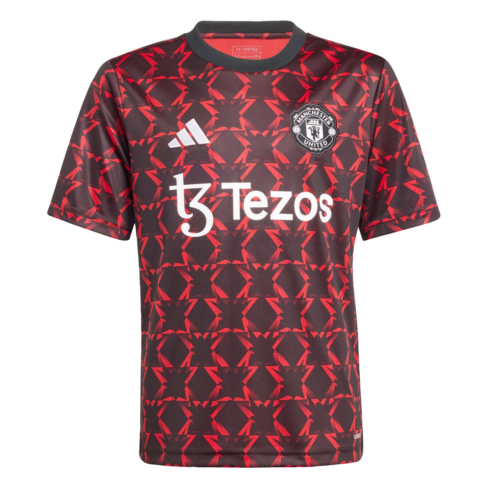 Adidas red and black shirt best sale