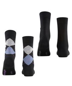 Rückansicht von Burlington Freizeitsocken Damen black (3000)