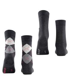 Rückansicht von Burlington Freizeitsocken Damen anthra.mel (3081)