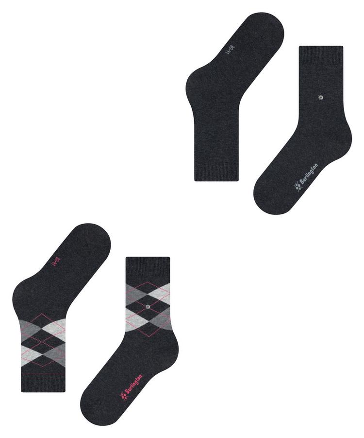 Burlington Burlington Everyday Mix SO 2-Pack Socken Damen - anthra.mel (3081) - 2 | SportScheck