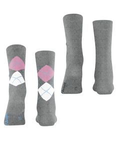 Rückansicht von Burlington Freizeitsocken Damen light grey (3401)