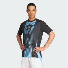 Rückansicht von adidas Argentinien Pre-Match Shirt Fußballtrikot Herren Black / Blue Burst