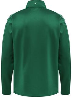 Rückansicht von hummel hmlCORE XK POLY ZIP SWEAT Funktionssweatshirt EVERGREEN