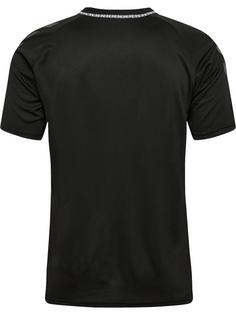 Rückansicht von hummel hmlONGRID POLY JERSEY S/S Funktionsshirt Herren JET BLACK/FORGED IRON