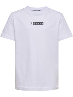 hummel hmlOFFGRID TEE S/S KIDS Funktionsshirt Kinder WHITE/FORGED IRON