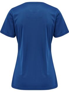 Rückansicht von Newline WOMEN'S CORE FUNCTIONAL T-SHIRT S/S Funktionsshirt Damen TRUE BLUE