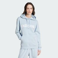 Rückansicht von adidas Essentials Linear Hoodie Hoodie Damen Wonder Blue