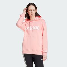 Rückansicht von adidas Essentials Linear Hoodie Hoodie Damen Semi Pink Spark