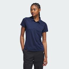 Rückansicht von adidas Solid Performance Short Sleeve Poloshirt Funktionsshirt Damen Collegiate Navy