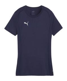 PUMA teamFINAL Casuals T-Shirt Damen Fußballshorts Damen dunkelblausilber