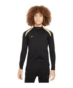 Nike Strike Drill Top Kids Funktionssweatshirt Kinder schwarzgoldgold