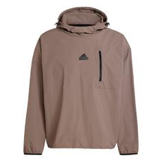 adidas City Escape Woven Hoodie Hoodie Herren Earth Strata