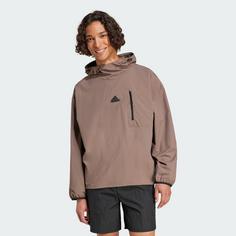 Rückansicht von adidas City Escape Woven Hoodie Hoodie Herren Earth Strata