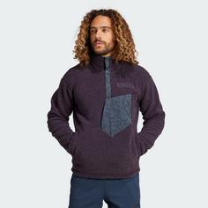 Rückansicht von adidas Terrex Xploric High Pile Fleece Oberteil Fleecejacke Herren Aurora Black