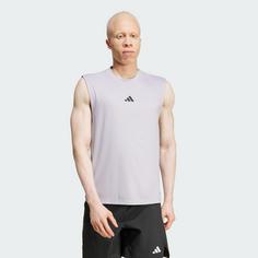 Rückansicht von adidas Power Tanktop Tanktop Herren Glory Grey / Black