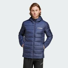 Rückansicht von adidas Terrex Multi Light Hooded Daunenjacke Outdoorjacke Herren Shadow Navy