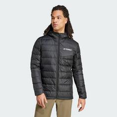 Rückansicht von adidas Terrex Multi Light Hooded Daunenjacke Outdoorjacke Herren Black