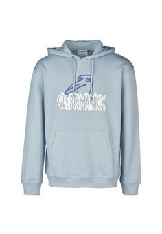 Cleptomanicx Krooked Gulls Hoodie Herren Arctic Ice