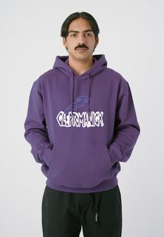 Rückansicht von Cleptomanicx Krooked Gulls Hoodie Herren Gothic Grape