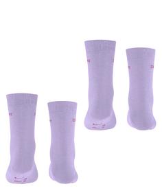 Rückansicht von ESPRIT Foot Logo SO  2-Pack Freizeitsocken Kinder lupine (6903)