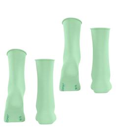 Rückansicht von ESPRIT Basic Pure SO 2-Pack Freizeitsocken Damen after eight (7134)